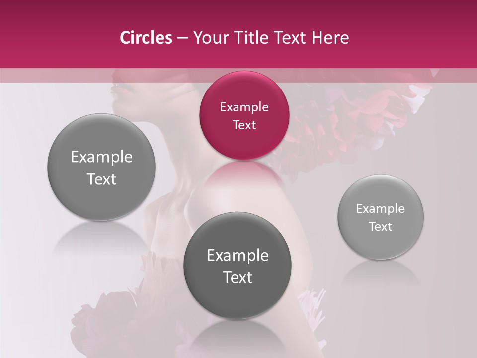 Beautiful Magenta Image PowerPoint Template