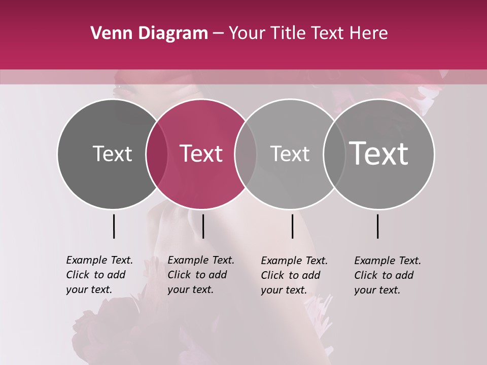 Beautiful Magenta Image PowerPoint Template