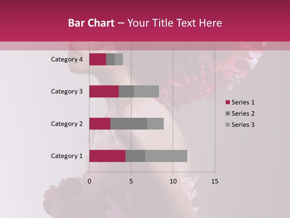 Beautiful Magenta Image PowerPoint Template