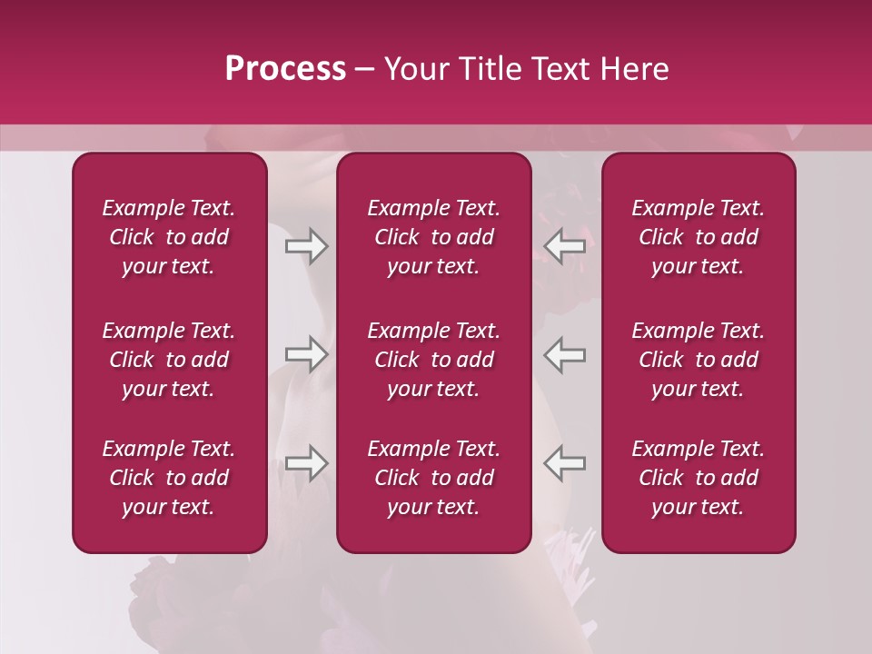 Beautiful Magenta Image PowerPoint Template