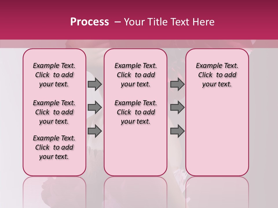 Beautiful Magenta Image PowerPoint Template