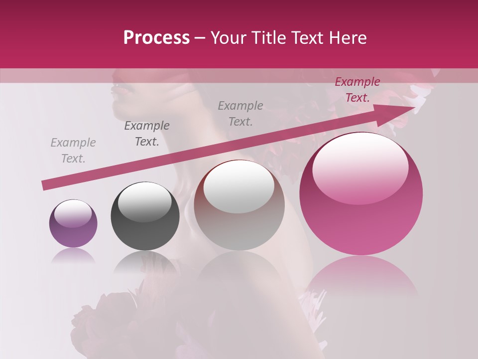 Beautiful Magenta Image PowerPoint Template