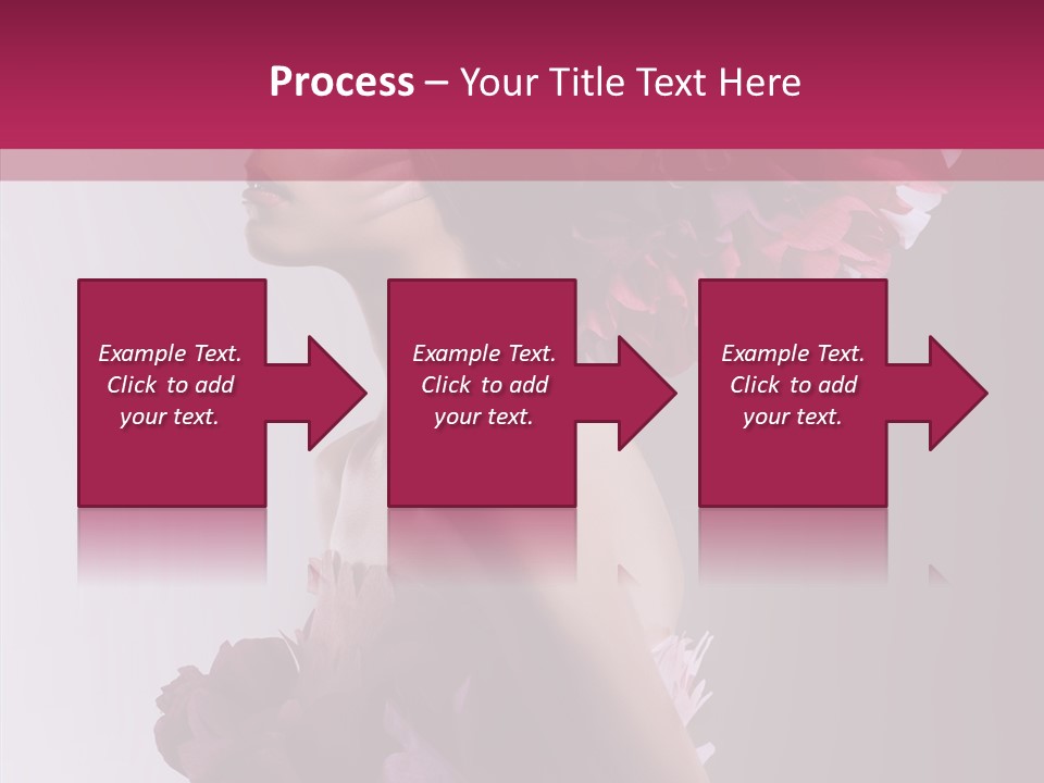 Beautiful Magenta Image PowerPoint Template