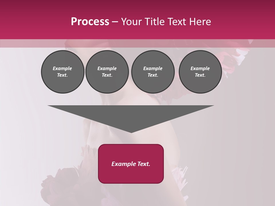 Beautiful Magenta Image PowerPoint Template