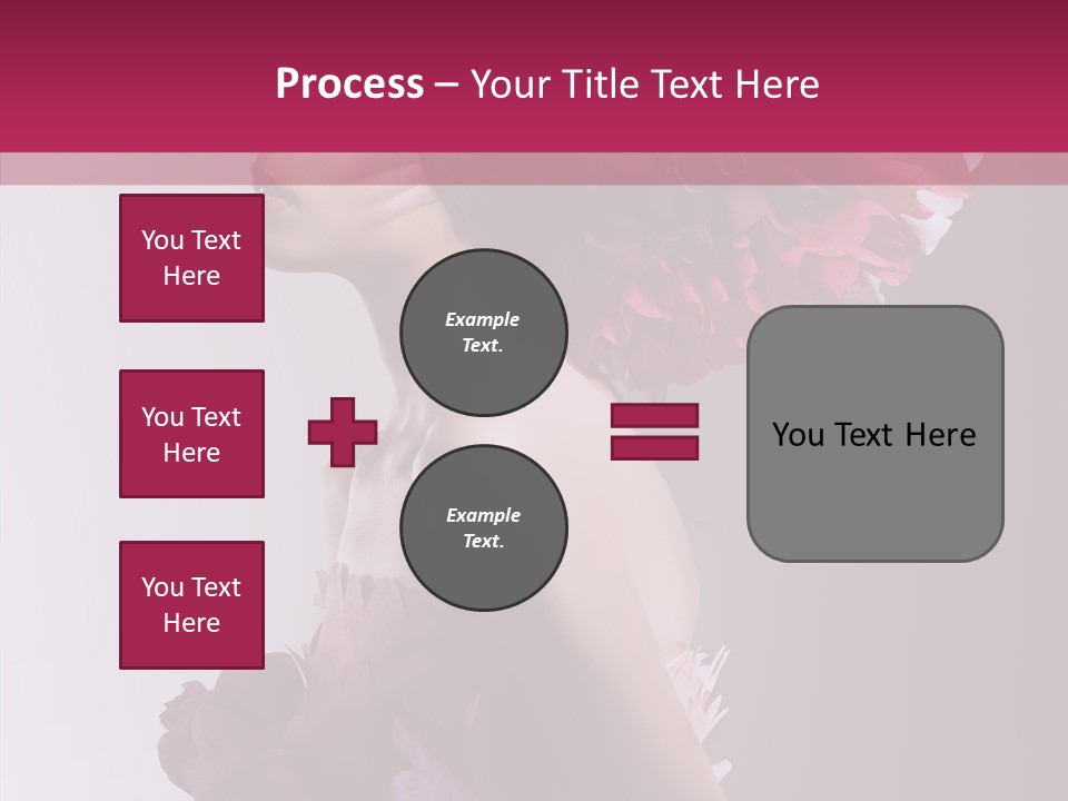 Beautiful Magenta Image PowerPoint Template
