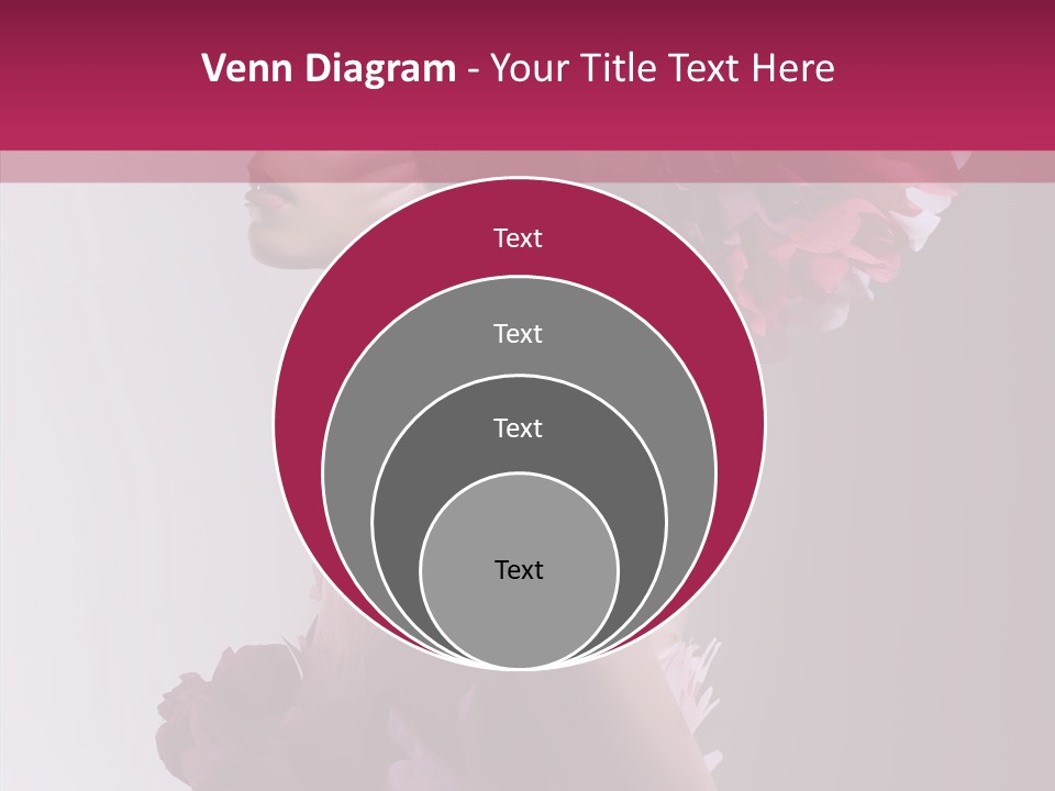 Beautiful Magenta Image PowerPoint Template