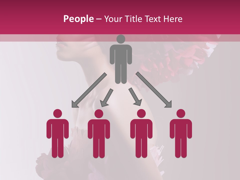 Beautiful Magenta Image PowerPoint Template
