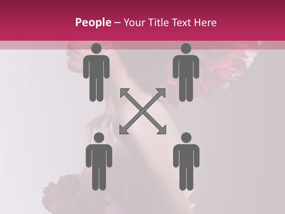 Beautiful Magenta Image PowerPoint Template
