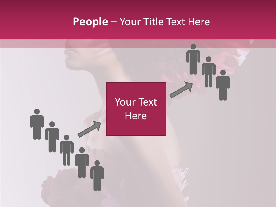 Beautiful Magenta Image PowerPoint Template