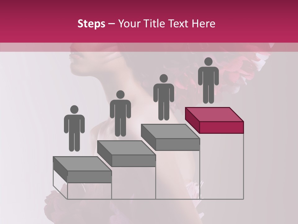 Beautiful Magenta Image PowerPoint Template