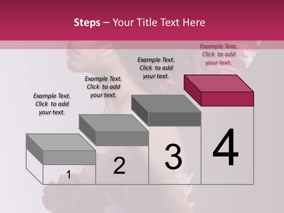 Beautiful Magenta Image PowerPoint Template