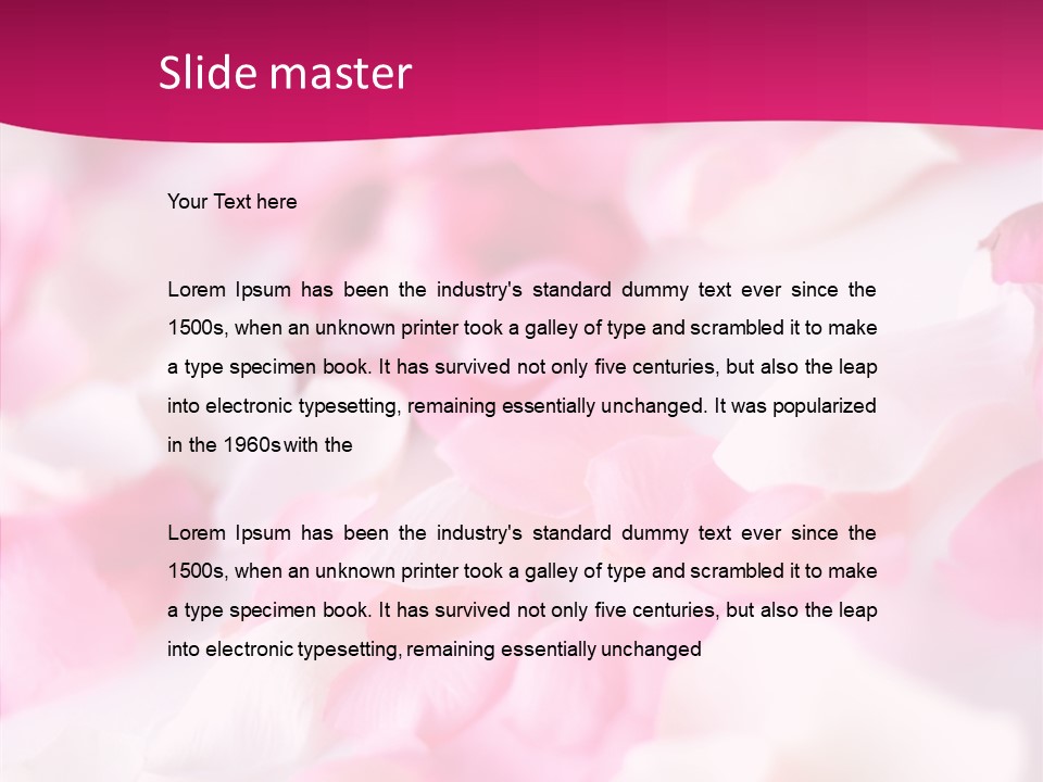 Aroma Romantic Scattered PowerPoint Template