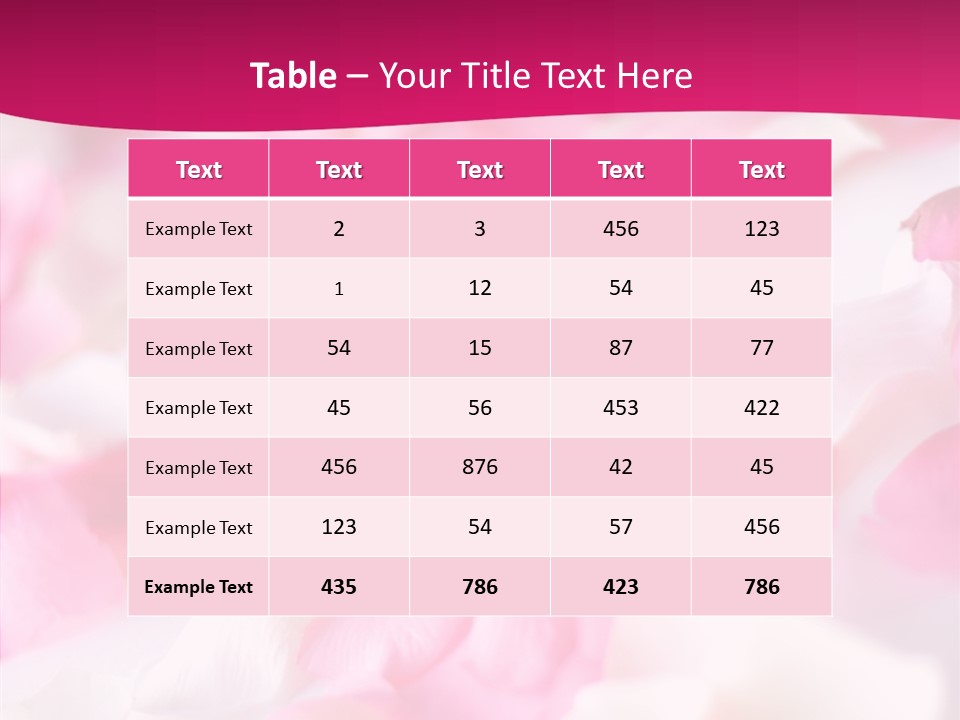 Aroma Romantic Scattered PowerPoint Template
