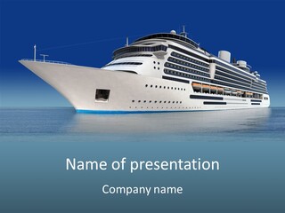 Ocean Cruise Sky PowerPoint Template