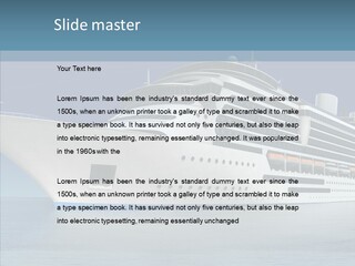 Ocean Cruise Sky PowerPoint Template
