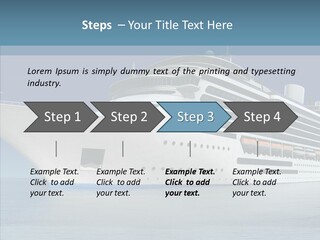 Ocean Cruise Sky PowerPoint Template