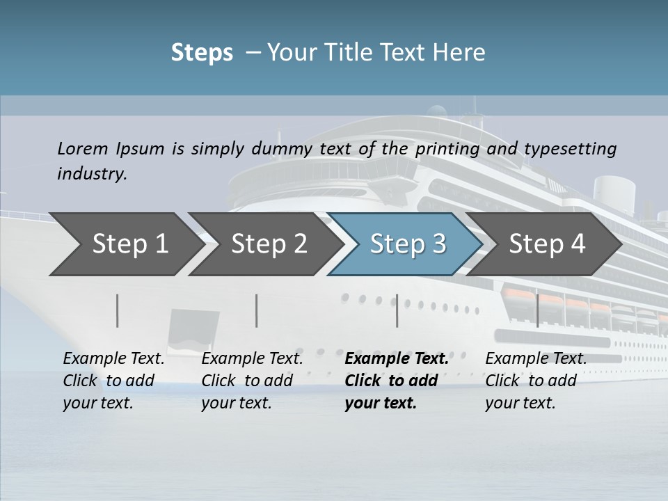 Ocean Cruise Sky PowerPoint Template