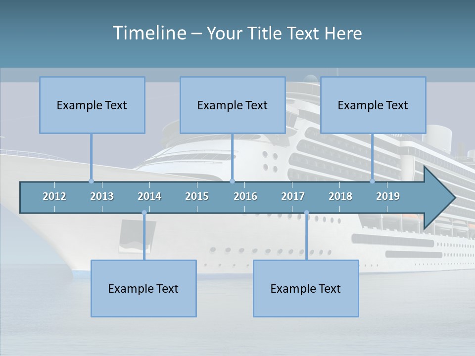 Ocean Cruise Sky PowerPoint Template