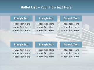 Ocean Cruise Sky PowerPoint Template