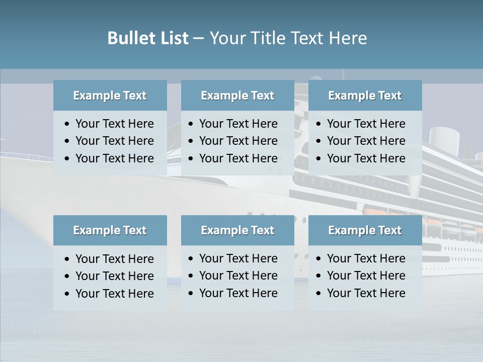 Ocean Cruise Sky PowerPoint Template