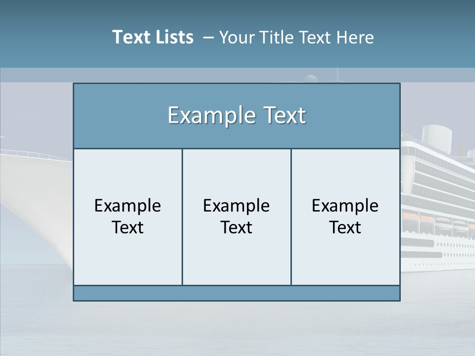 Ocean Cruise Sky PowerPoint Template