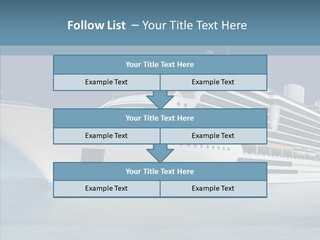 Ocean Cruise Sky PowerPoint Template