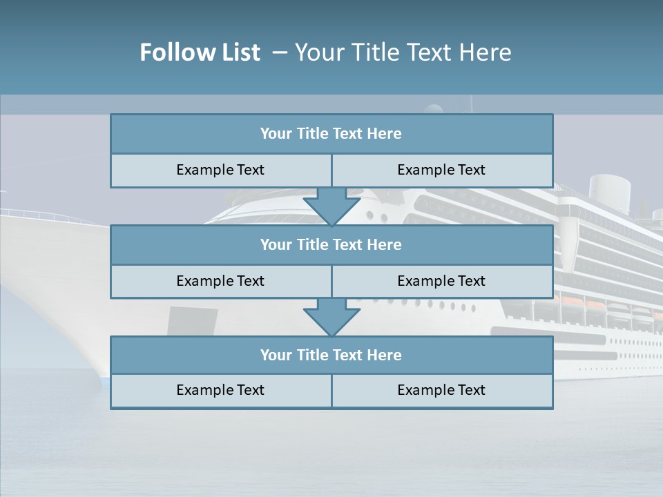 Ocean Cruise Sky PowerPoint Template