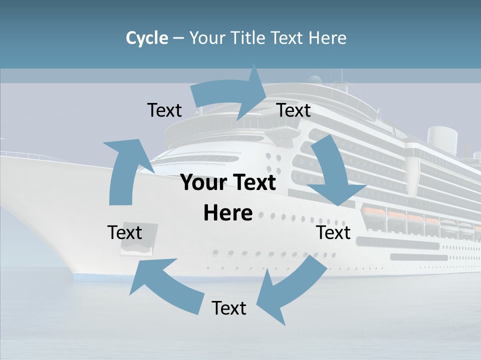 Ocean Cruise Sky PowerPoint Template