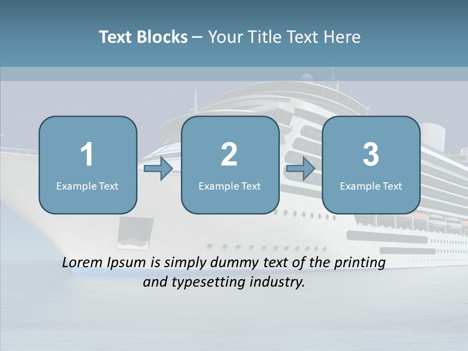 Ocean Cruise Sky PowerPoint Template