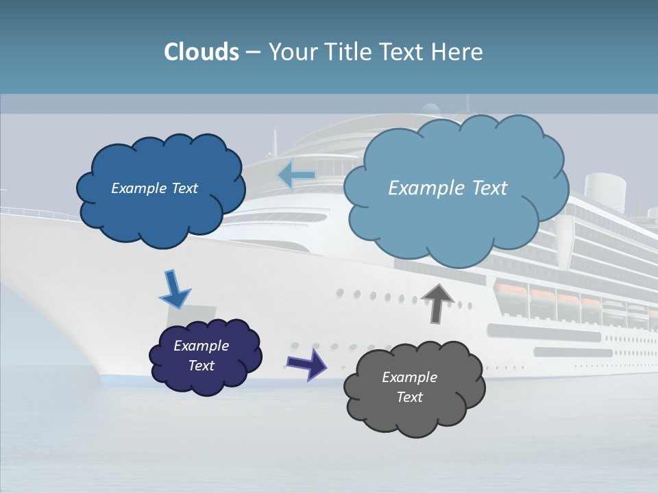 Ocean Cruise Sky PowerPoint Template