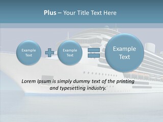Ocean Cruise Sky PowerPoint Template