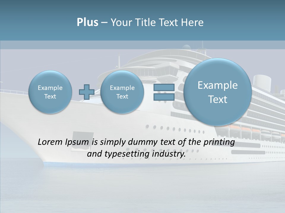Ocean Cruise Sky PowerPoint Template