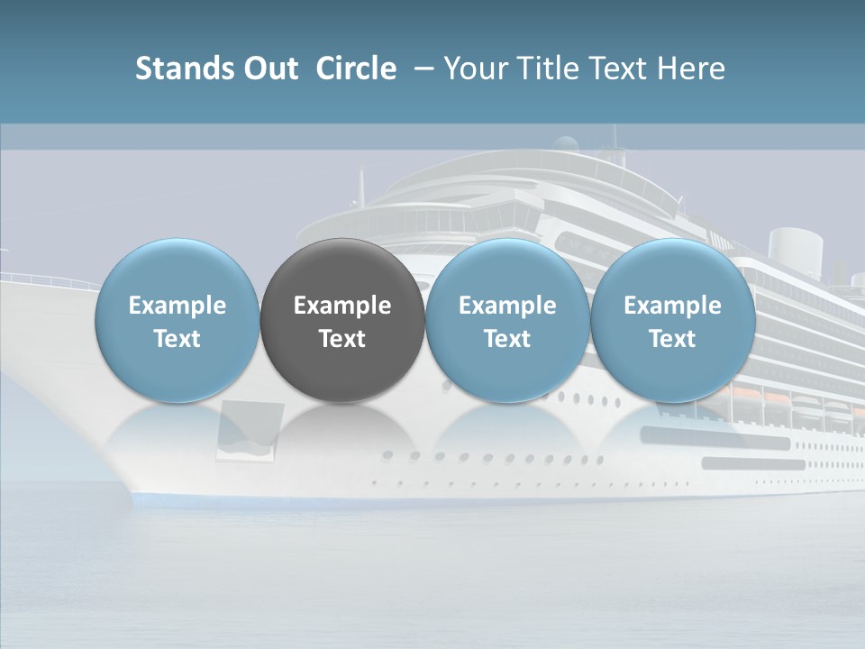Ocean Cruise Sky PowerPoint Template