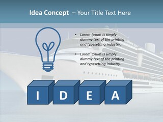 Ocean Cruise Sky PowerPoint Template