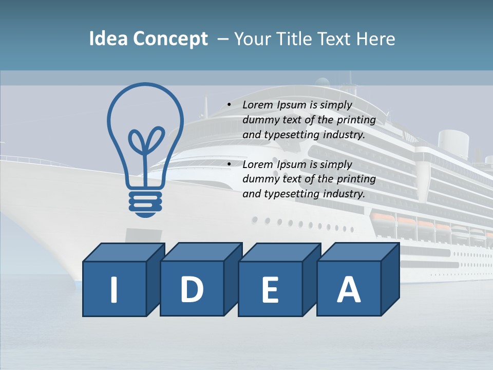 Ocean Cruise Sky PowerPoint Template
