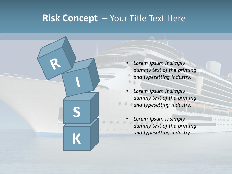 Ocean Cruise Sky PowerPoint Template