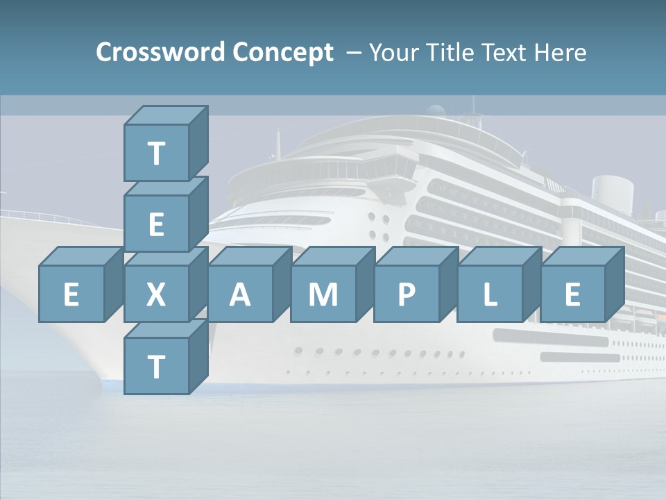 Ocean Cruise Sky PowerPoint Template