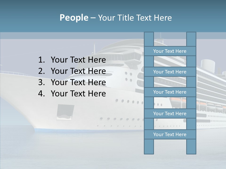 Ocean Cruise Sky PowerPoint Template