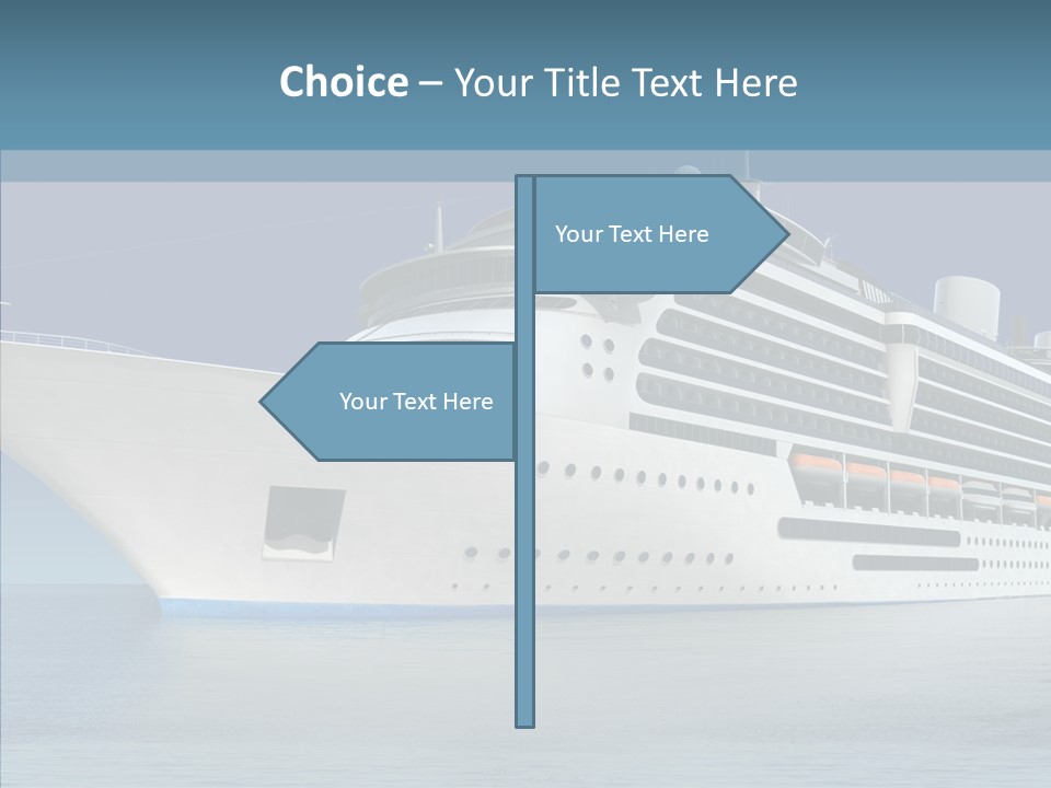 Ocean Cruise Sky PowerPoint Template