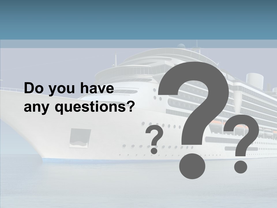 Ocean Cruise Sky PowerPoint Template