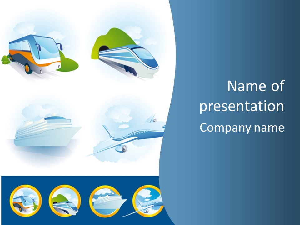 Moving Global Water PowerPoint Template