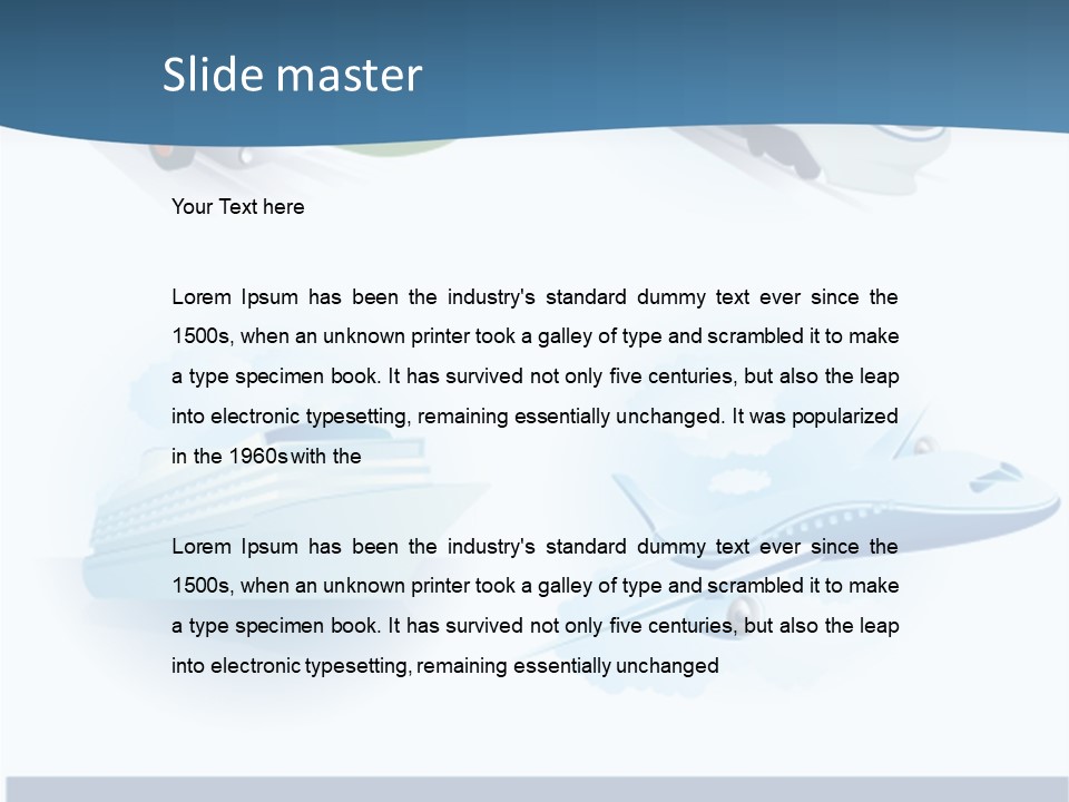 Moving Global Water PowerPoint Template