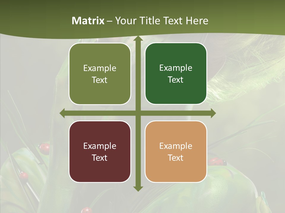 Blonde Studio Eyes PowerPoint Template