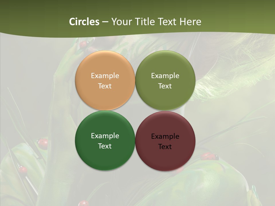 Blonde Studio Eyes PowerPoint Template