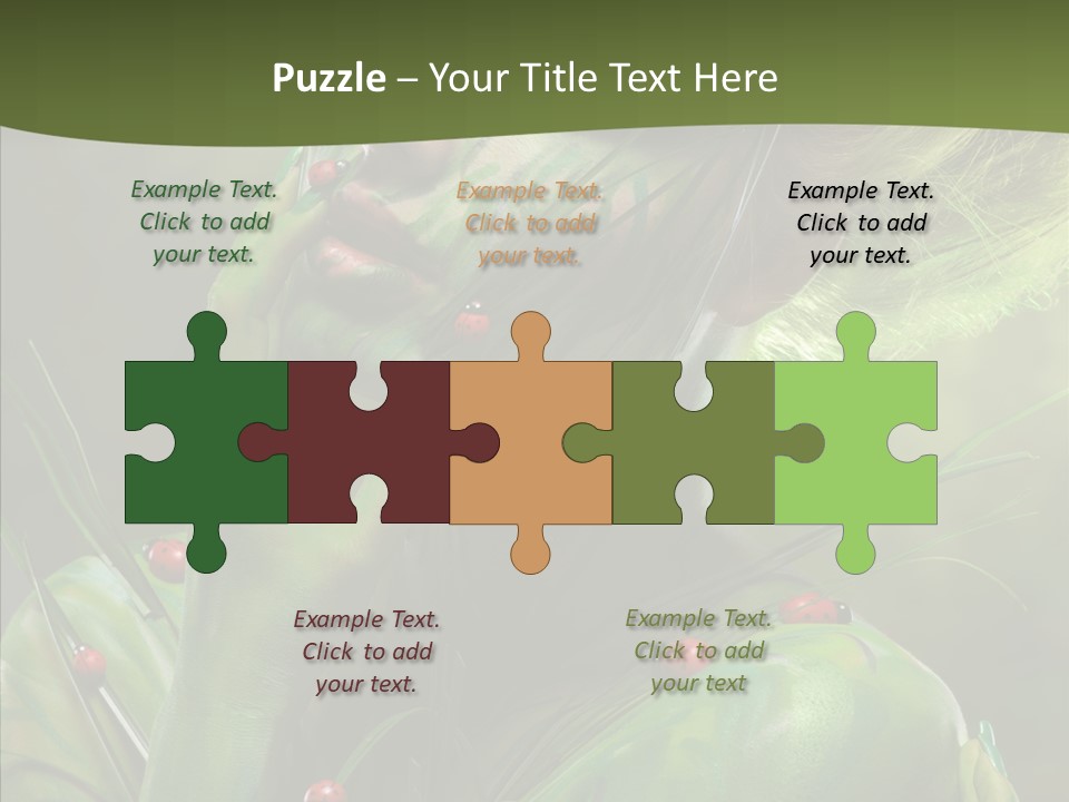 Blonde Studio Eyes PowerPoint Template