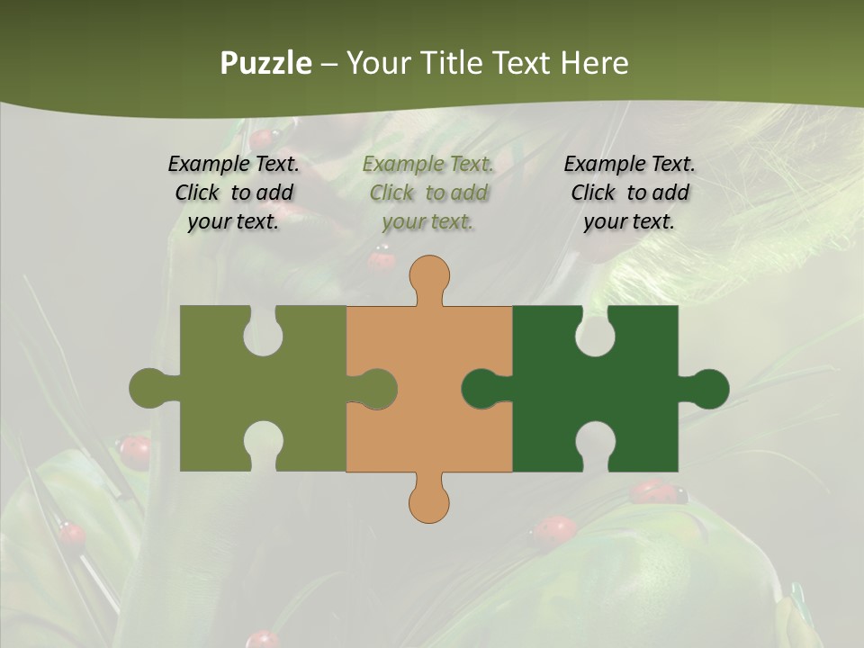 Blonde Studio Eyes PowerPoint Template