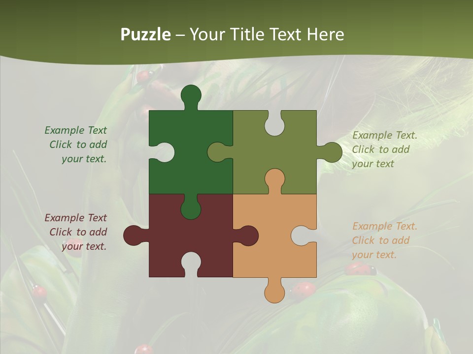 Blonde Studio Eyes PowerPoint Template