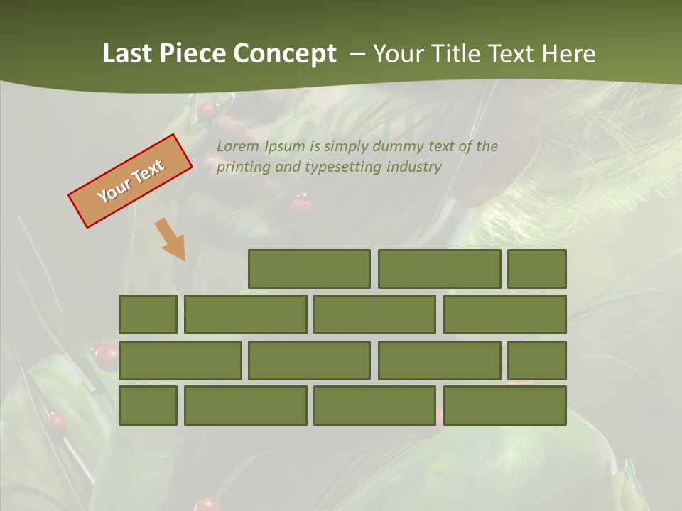 Blonde Studio Eyes PowerPoint Template