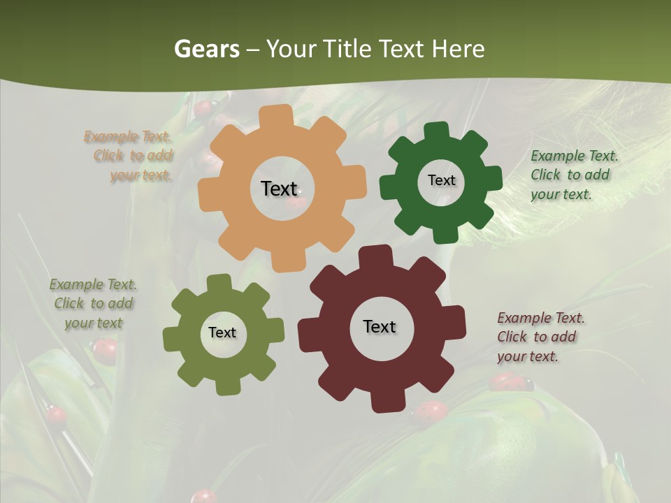 Blonde Studio Eyes PowerPoint Template