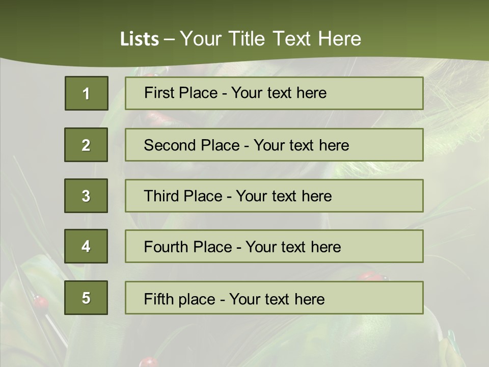 Blonde Studio Eyes PowerPoint Template